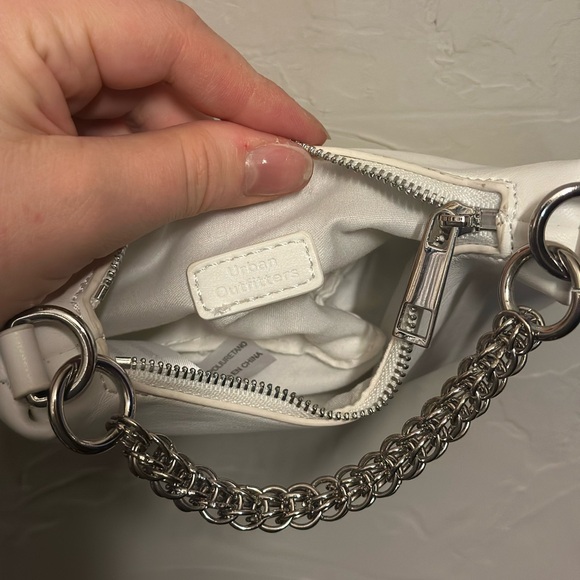 Urban Outfitters “Bea Micro Crescent” White Mini Purse - Picture 3 of 5